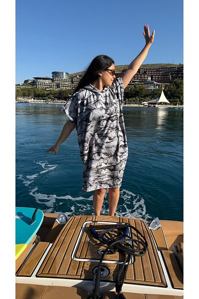SOLENROSA Πετσέτα Surf Towel Poncho Πετσέτα παραλίας