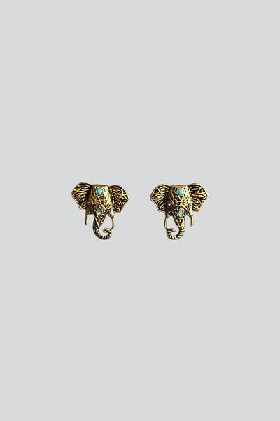 stravis Elephant Design Earrings