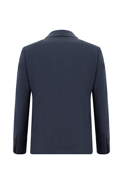 Kiğılı Slim Fit Dar Kesim Yünlü Klasik Desenli Takım Elbise