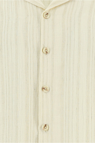 Abdullah Kiğılı Uzun Kol Oversize Müslin Gömlek