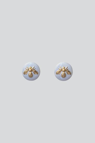stravis Resin Bee Earrings