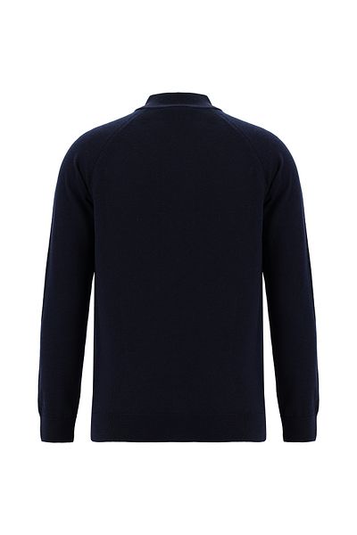 Abdullah Kiğılı Zippered Wool Knitwear Cardigan