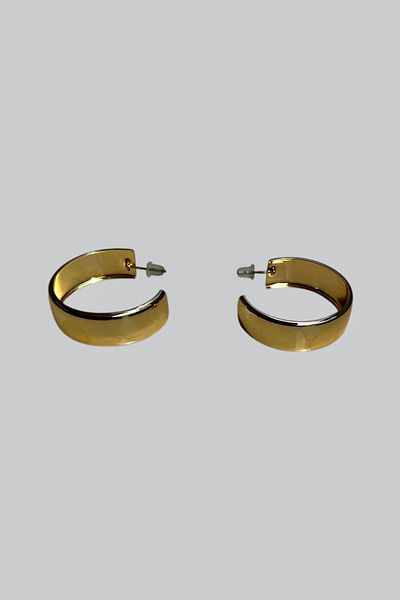 stravis Gold Color Hoop Earrings