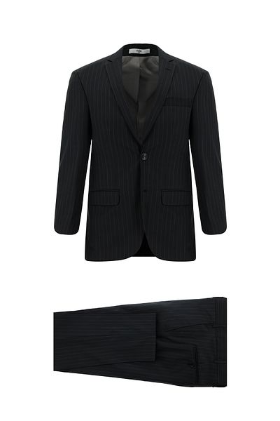 Kiğılı Extra Slim Fit Super Slim Fit Wool Classic Striped Suit