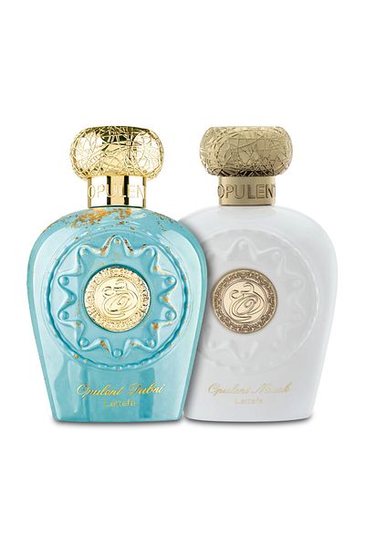 lattafa Συσκευασία με 2 αρώματα, Opulent Dubai 100 ml και Opulent Musk 100 ml