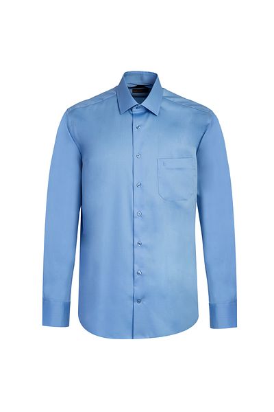 Abdullah Kiğılı Non Iron Satin - Long Sleeve Classic Cotton Shirt