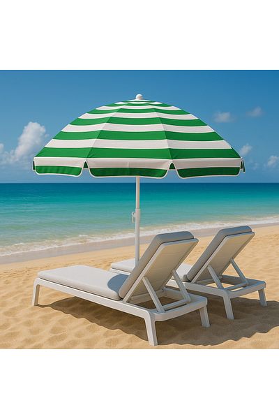 Boldy 150 Cm Beach and Sea Umbrella - Beach and Garden Umbrella - Balcony and Pool Umbrella