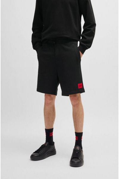 HUGO Regular Fit Waist Tie-Up 100% Cotton Short Men's Pants with Logo50466196 001