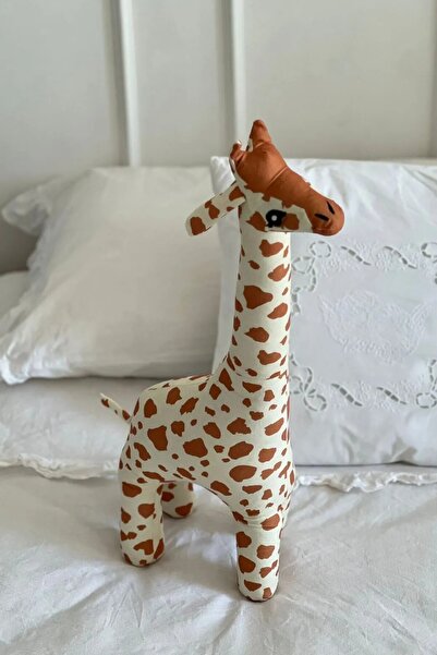 eco sepet Zürafa Peluş Yastık, Çocuk Odası Peluş Yastık Zürafa 40 Cm