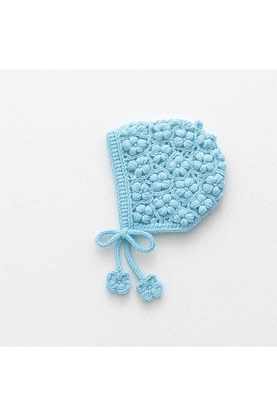 No Name Atelier Summer Vintage Design Baby Hat 100% Cotton Yarn