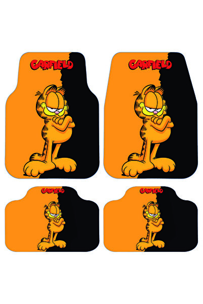 StarStalıa Garfield Desenli Oto Paspas Leke Tutmaz Dekoratif Araç Paspası