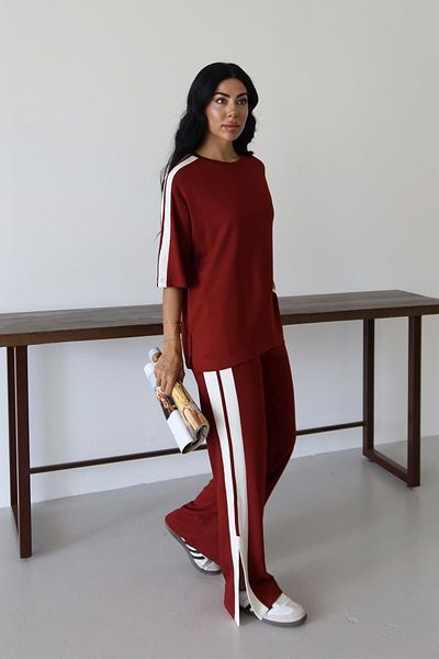 İstangül Butik Street Line Casual Sports Stripe Suit