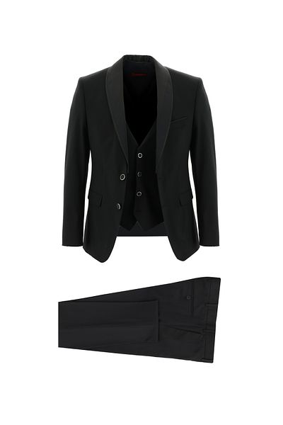 Kiğılı Slim Fit Slim Fit Tuxedo & Groom Suit with Shawl Collar Vest