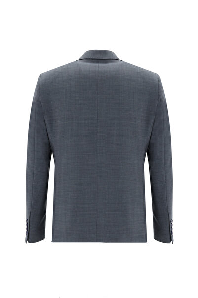 Abdullah Kiğılı Slim Fit Slim Fit Woolen Classic Patterned Suit