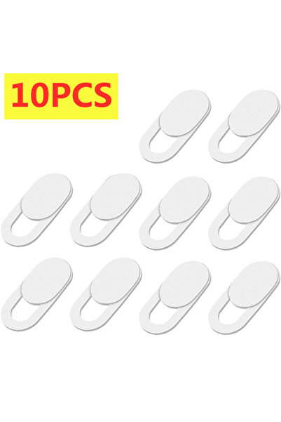 Choice غطاء كاميرا ويب أبيض من فيكيفون، 10 قطع، مزود بمغناطيس منزلق، غطاء كام...