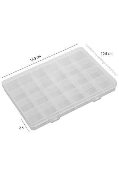 EYNOR 24 Bölmeli Düzenleyici Takı Av Malzemeleri Hobi Elişi Kutusu