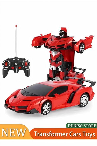 Generic Boy Transformer Car Toy, Remote Controlled Transfiguration Car Electric Rc Racing Toy