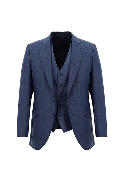 Abdullah Kiğılı Regular Fit Woolen Combination Vest Suit