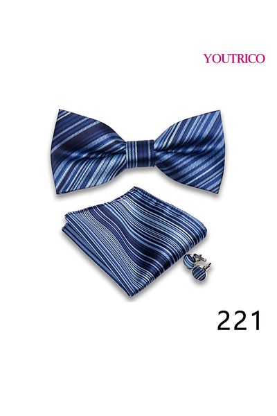 Youtrico Suit Tie Handkerchief Cufflink-Premium Handmade 3-Piece