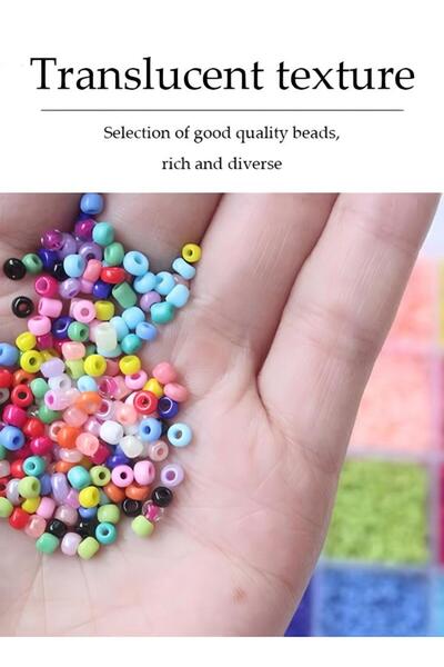 Generic Glass Seed Beads With Alphabet Beads A-z, Friendship Bracelet Diy Crafts With 1 Roll Of Cord (3MM)