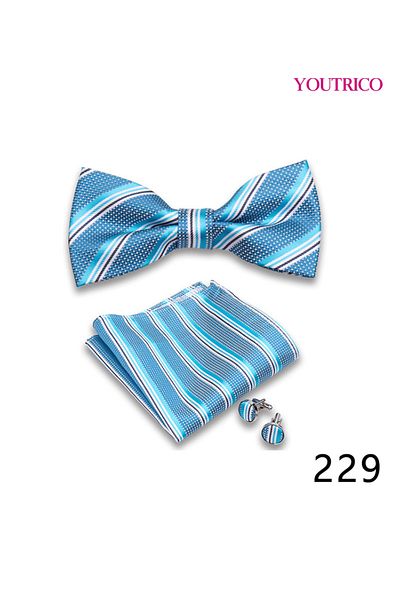 Youtrico Suit Tie Handkerchief Cufflink-Premium Handmade 3-Piece