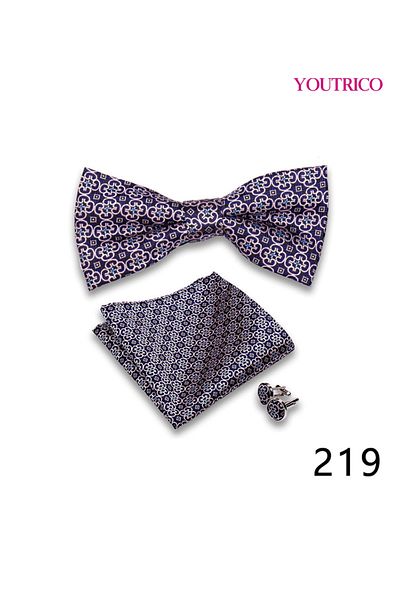 Youtrico Suit Tie Handkerchief Cufflink-Premium Handmade 3-Piece