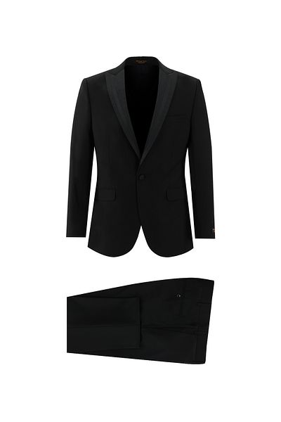 Kiğılı Pointed Collar Slim Fit Tuxedo - Slim Fit Groom Suit
