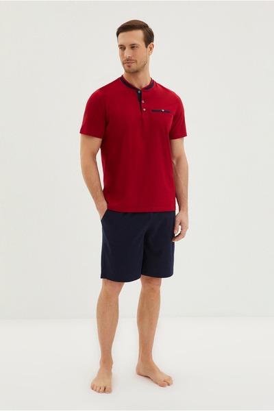 Kiğılı Set de pijamale din 5 piese Rob din bumbac pieptănat