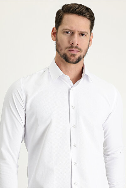 Kiğılı Сорочка з довгими рукавами Slim Fit Slim Fit Класична бавовняна сорочк...