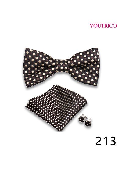 Youtrico Suit Tie Handkerchief Cufflink-Premium Handmade 3-Piece