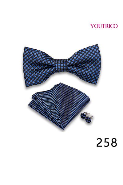 Youtrico Suit Tie Handkerchief Cufflink-Premium Handmade 3-Piece