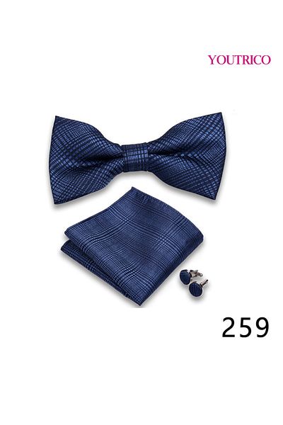 Youtrico Suit Tie Handkerchief Cufflink-Premium Handmade 3-Piece