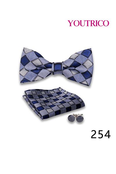 Youtrico Suit Tie Handkerchief Cufflink-Premium Handmade 3-Piece