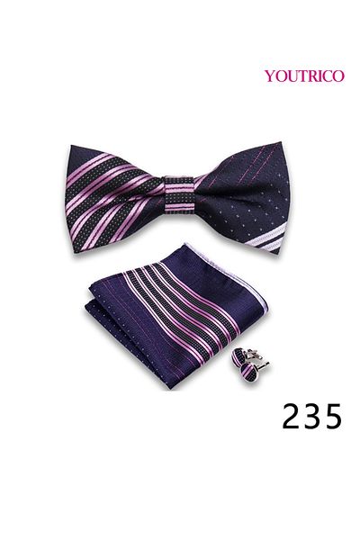 Youtrico Suit Tie Handkerchief Cufflink-Premium Handmade 3-Piece