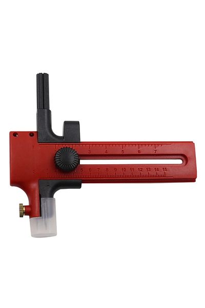 Choice Red 1pc Circle Cutter Adjustable Circular Cutting Tool For Making Fabric Crafts Diy Scrapbook Art Cr