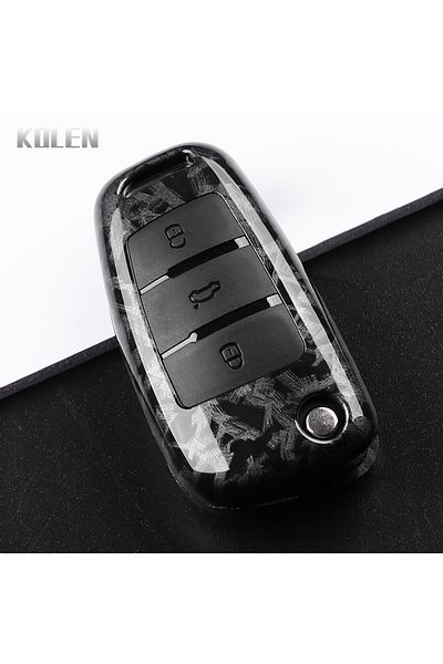 Choice F-carbon Abs Carbon Fiber Car Key Case Cover For Audi A1 A3 A4 8p 8l 8v A5 B6 B7 A6 A7 C5 C6 Q3 Q5 Q
