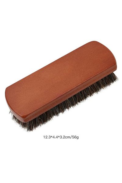 Choice 1pc New Horsehair Leather Textile Cleaning Brush For Car Interior Furniture Apparel Bag Shine Polish