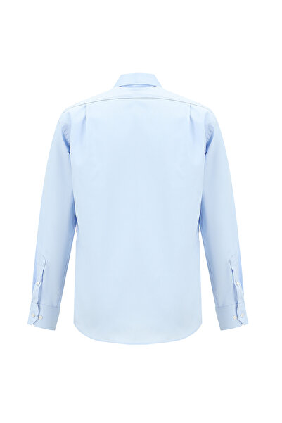 Abdullah Kiğılı Non Iron Satin - Cămașă clasică din bumbac cu mânecă lungă