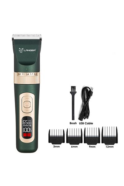 Choice No Box Packing Green Langba Electric Scissors Professional Pet Hair Trimmer Animals Grooming Clipper