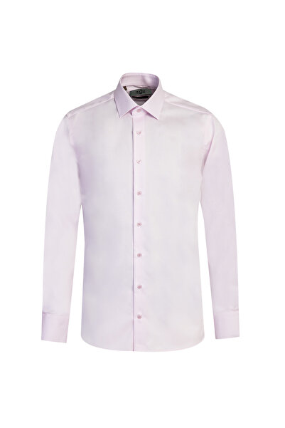 Kiğılı Long Sleeve Slim Fit Slim Fit Classic Non Iron Satin Cotton Shirt
