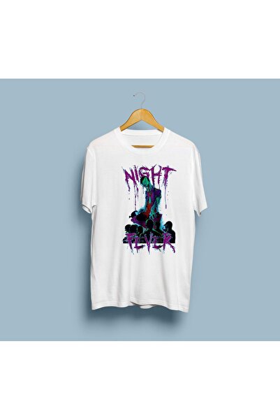 eioswear Μπλουζάκι Unisex Oversize Σχέδιο Ζόμπι Night Fever