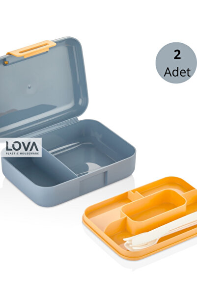 Lova Bölmeli Çocuk Beslenme Kabı (2 Adet)