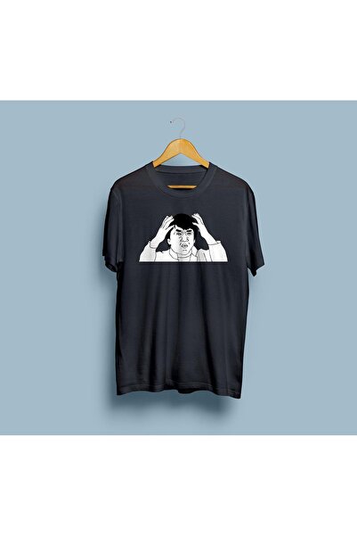 Generic Brand Oversized Jackie Chan με T-shirt και Εμπριμέ