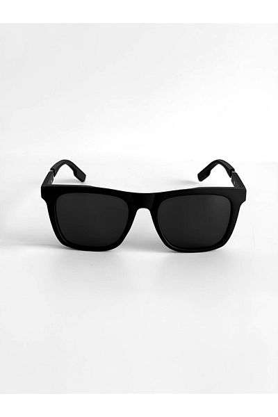 ablukaonline Men's Matte Square Frame Glasses Black