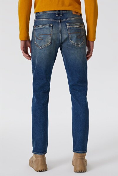 Lee Cooper Jack Normal Bel Dar Kesim Dar Paça Mavi Erkek Jean Pantolon
