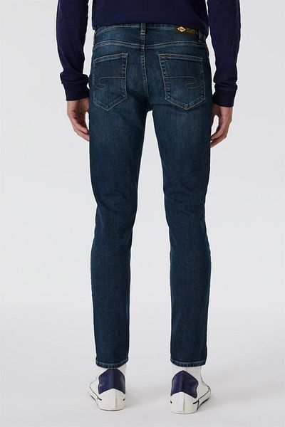 Lee Cooper Мъжки дънки Jack Normal Waist Slim Fit Skinny Leg сини