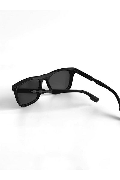 ablukaonline Men's Matte Square Frame Glasses Black