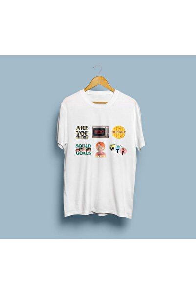 Generic Brand Oversize Stickers Design Unisex T-Shirt