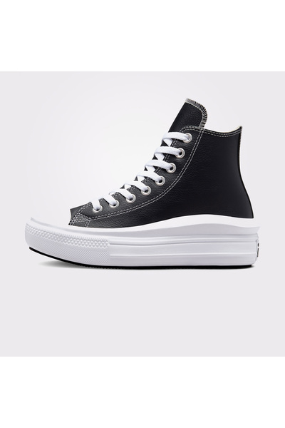 Converse Chuck Taylor All Star Move Platform Foundational Leather Kadın Siyah Sneaker