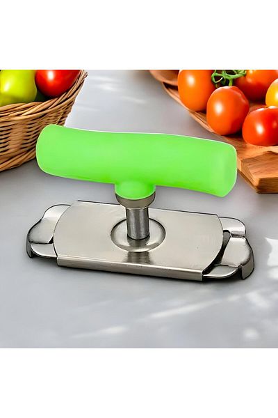 Nazarone JAR COVER OPENING DEVICE STAINLESS STEEL-GREEN